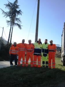 Gli Alpini della Protezione civile di Novara presenti a Beverino (Sp)