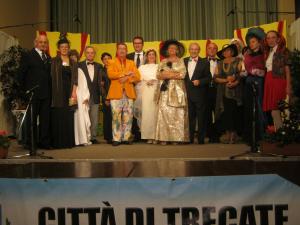 Il gruppo teatrale dell'Associazione trecatese per la storia e la cultura locale