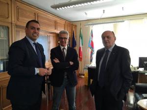 Daniele Andretta, Diego Sozzani e Glberto Pichetto in un recente incontro