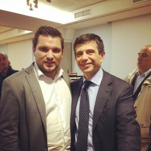 Ivan De Grandis (Ncd) e il ministro Lupi