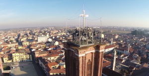 Immagine ripresa da un drone sui 'cieli di Galliate' 