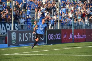 Paolo Faragò con la maglia del Novara