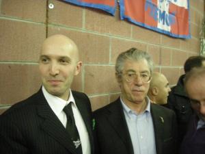 Giorgio Fornaroli con Umberto Bossi