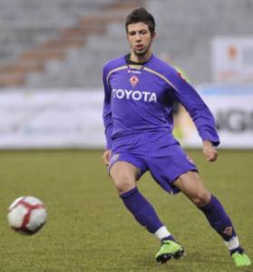 Pietro Immello con la maglia della Fiorentina