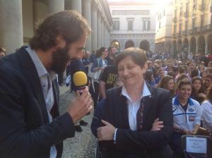 L'intervista di Radio Onda Novara alla presidente suor Giovanna (foto Radio Onda Novara)