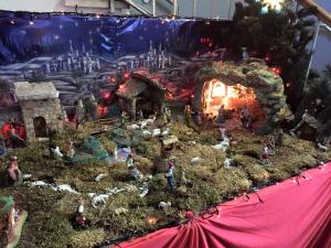 Il presepe preparato alle Orsoline quest'anno